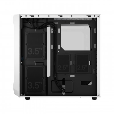 Case Fractal Design Focus 2 RGB White TG Clear Tint Bianco Midi Tower Vetro Temperato