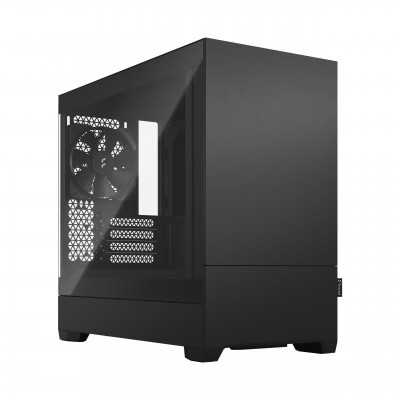 Case Fractal Design Pop Mini Silent Black TG Clear Tint Nero Midi Tower Vetro Temperato Micro ATX