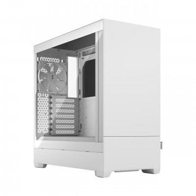 Case Fractal Design Pop Silent White TG Clear Tint Bianco Midi Tower Vetro Temperato