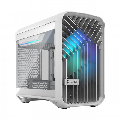 Case Fractal Design Torrent Nano RGB White TG Light Tint Bianco Midi Tower Vetro Temperato Mini ITX