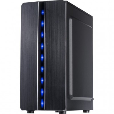 Case Inter-Tech Thunder Nero Midi Tower Pannello Laterale In Vetro Acrilico