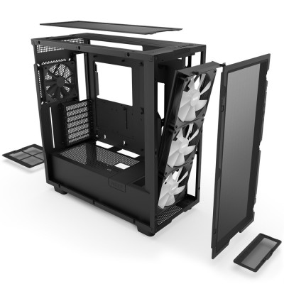 Case NZXT H7 Flow RGB Midi-Tower Nero