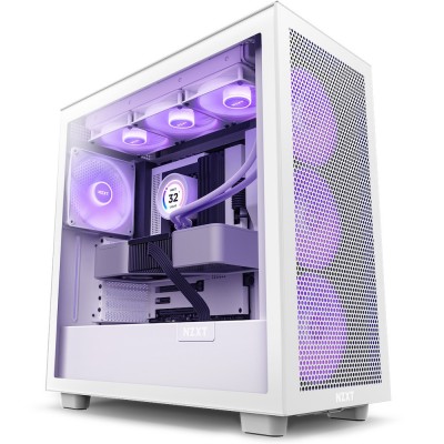 Case NZXT H7 Flow RGB Midi-Tower Bianco