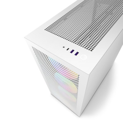 Case NZXT H7 Flow RGB Midi-Tower Bianco