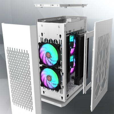 Case RAIJINTEK OPHION Elite White Bianco Mini Tower Mini ITX