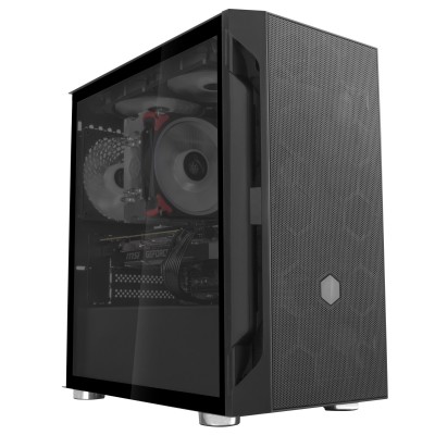 Case SilverStone Fara H1M Vetro Temperato Nero