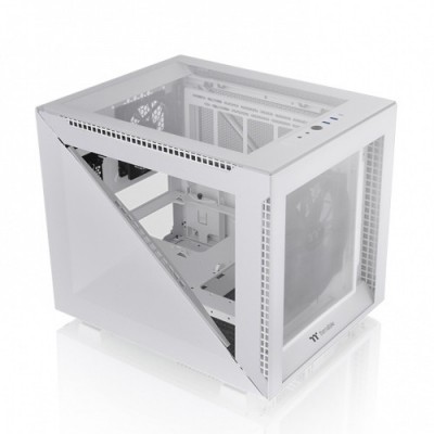 Case Thermaltake Divider 200 TG Snow Micro Bianco Mini Tower Micro ATX