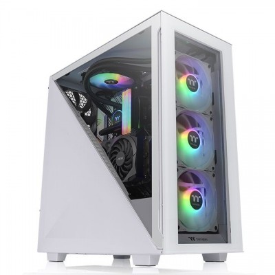 Case Thermaltake Divider 300 TG Snow Bianco Vetro temperato Midi Tower