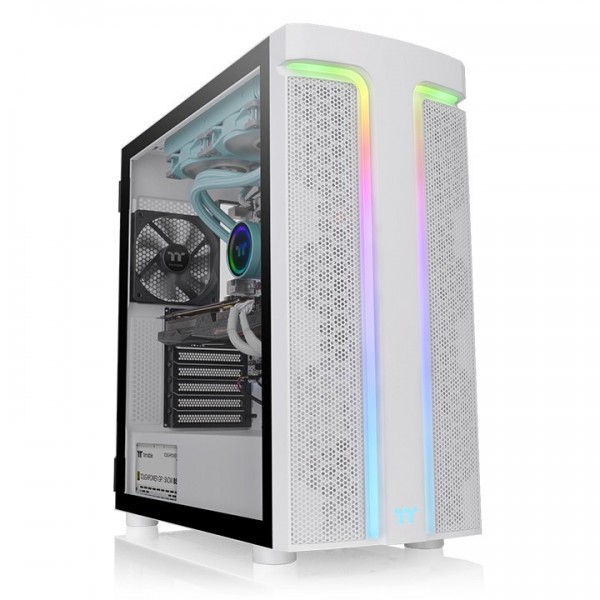 Case Thermaltake H590 TG ARGB Snow Bianco Vetro Temperato Midi Tower E-ATX