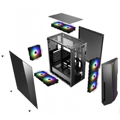 Case Xilence Xilent Blade Nero Vetro Temperato Midi Tower