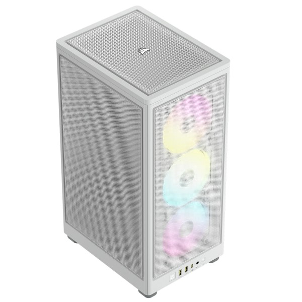 Case Corsair iCUE 2000D Airflow Mini-ITX RGB Bianco