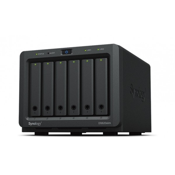 NAS Server Synology DS620slim Nero 6 BAY