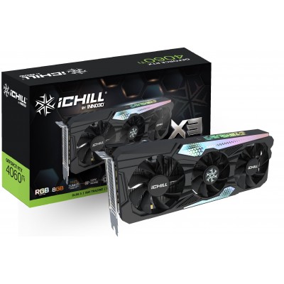 Scheda Video INNO3D GeForce RTX 4060 Ti iChill X3 8GB GDDR6