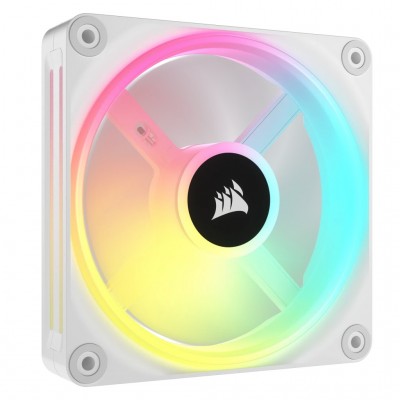 Ventole Corsair Confezione da 3 iCUE LINK QX120 RGB PWM - 120 mm, bianco