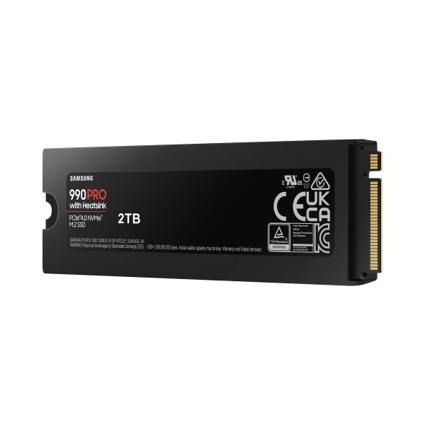 SSD Samsung NVMe serie 990 PRO PCIe 4.0 M.2 2 TB Heatsink