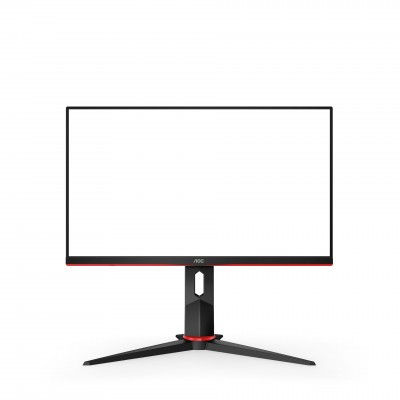 Monitor AOC Q24G2A BK 24'' QHD HDMI DisplayPort Free-Sync G-Sync Nero Rosso