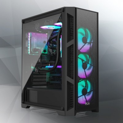 Case Raijintek Arcadia III Midi-Tower Vetro Temperato Nero