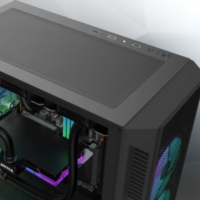 Case Raijintek Arcadia III Midi-Tower Vetro Temperato Nero