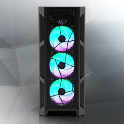 Case Raijintek Arcadia III Midi-Tower Vetro Temperato Nero