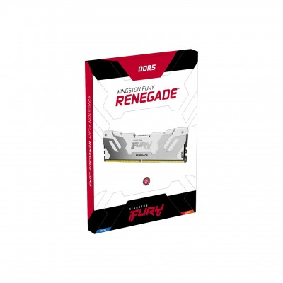 Ram KINGSTON FURY RENEGADE DDR5 6000MHz 64GB (2x32) RGB XMP 3.0 CL32 BIANCO