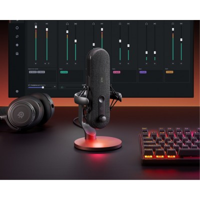 Microfono Steelseries Alias USB RGB Nero