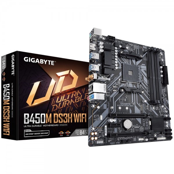 Scheda madre GIGABYTE GA-B450M DS3H WIFI socket AM4