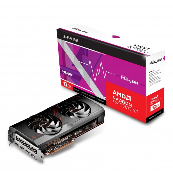 Scheda video SAPPHIRE PULSE RADEON RX 7700 XT 12GB Gaming  GDDR6