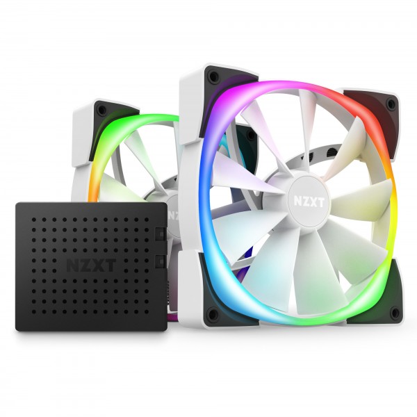 Ventola NZXT Aer RGB 14 cm Bianco 2 pz