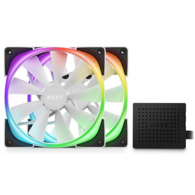 Ventola NZXT Aer RGB 14 cm Bianco 2 pz