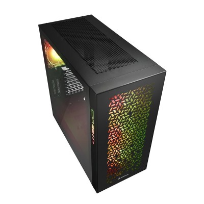 Case Sharkoon ELITE SHARK CA300H Nero Big Tower Nero Vetro Temperato