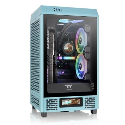 Case ThermalTake The Tower 200 Mini-Tower Vetro Temperato Turchese