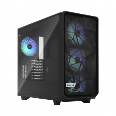 Case Fractal Design Meshify 2 RGB Midi-Tower Vetro Temperato Nero