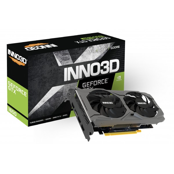 Scheda video Inno3D GeForce GTX 1650 4GB GDDR6 Twin X2 OC