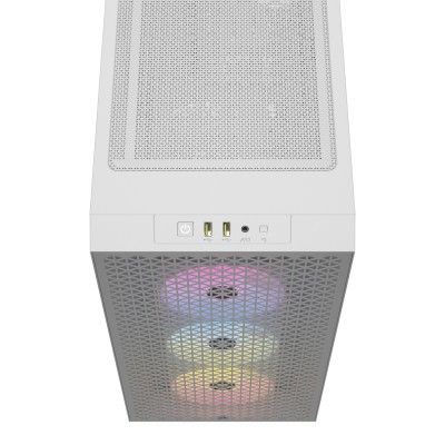 Case Corsair 3000D Airflow RGB Tempered Glass Midi-Tower Bianco