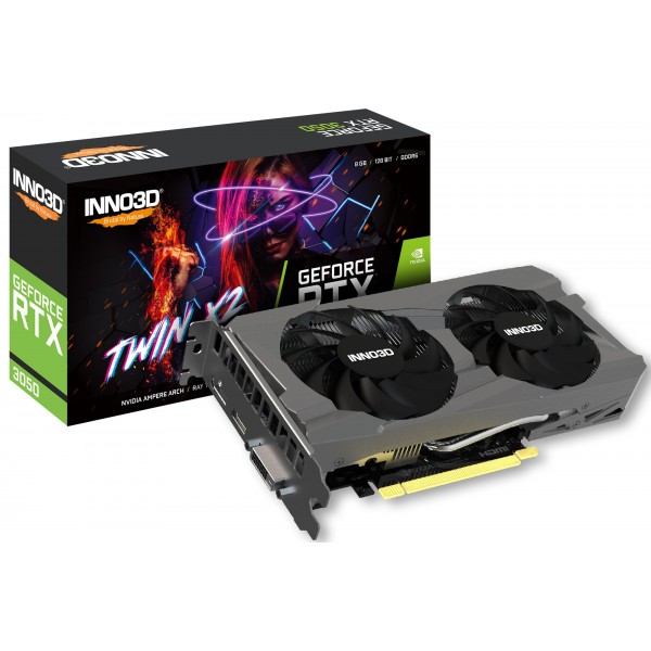 Scheda video Inno3D GeForce RTX 3050 8GB Twin X2