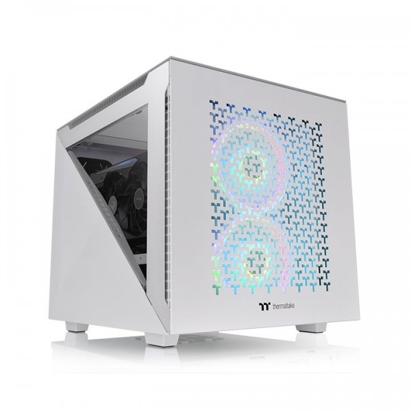 Case ThermalTake Divider 200 TG Air Snow Mini-Tower Vetro Temperato Bianco