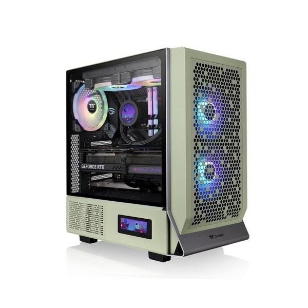 Case ThermalTake Ceres 300 TG Midi-Tower Vetro Temperato ARGB Verde Chiaro