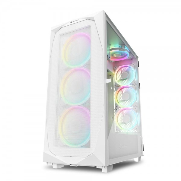 Case Sharkoon REV300 Midi-Tower LED RGB Bianco