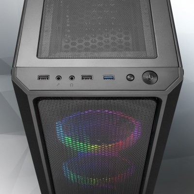 Case Raijintek PONOS MS4 Midi-Tower Full Mesh Nero