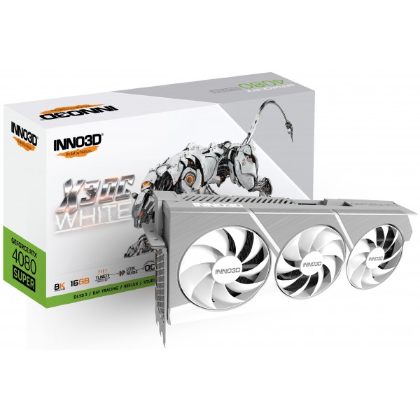 Scheda Video Inno3D GEFORCE RTX 4080 SUPER X3 OC WHITE NVIDIA 16 GB GDDR6X