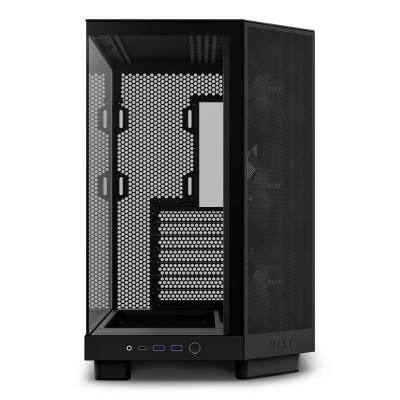 Case NZXT H6 Flow Midi-Tower Vetro Temperato RGB Nero