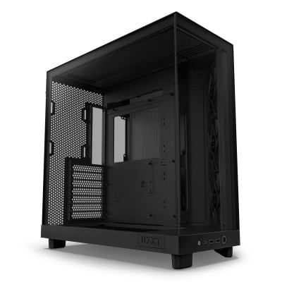 Case NZXT H6 Flow Midi-Tower Vetro Temperato Nero