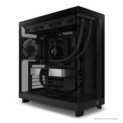 Case NZXT H6 Flow Midi-Tower Vetro Temperato Nero