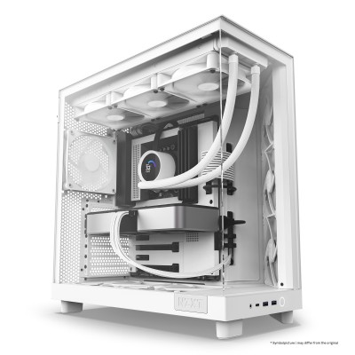 Case NZXT H6 Flow Midi-Tower Vetro Temperato Bianco