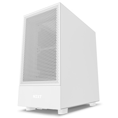 Case NZXT H5 Flow Midi-Tower Vetro Temperato Bianco Opaco