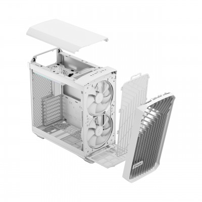 Case Fractal Design Compact RGB Midi-Tower Vetro Temperato Bianco