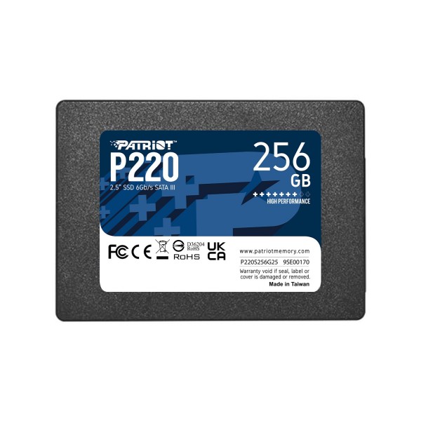 SSD SATA III PATRIOT P220 256GB SSD