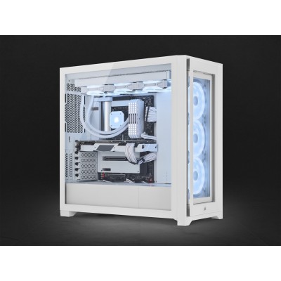 Case Corsair iCUE 5000X RGB QL Edition Midi-Tower Vetro Temperato Bianco