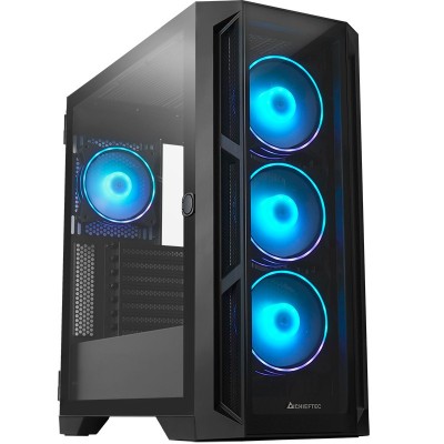 Case Chieftec Apex GA-01B-TG-OP Midi-Tower ARGB Vetro Temperato Nero