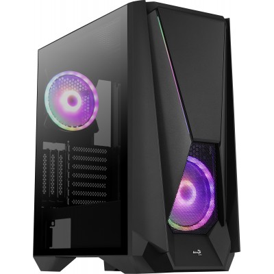 Case Aerocool Visor Midi-Tower LED RGB Nero